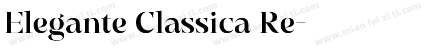 Elegante Classica Re字体转换
